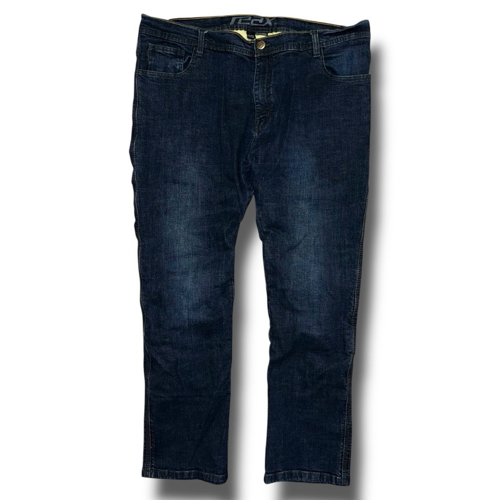 REAX Jeans Men 42x32 Denim 610 Slim-Fit Straight-Leg Moto Knee Pads Riding Pants
